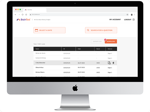 BrainTest Clinical App